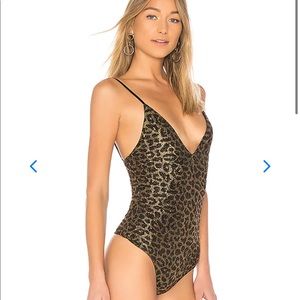 Lovers and Friends Leopard Animal Print Horus Bodysuit